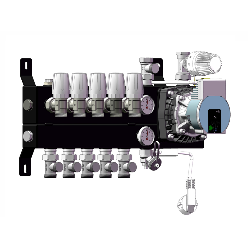 All-in-One Underfloor Heating Manifold with Pump – 1 to 16 Loops