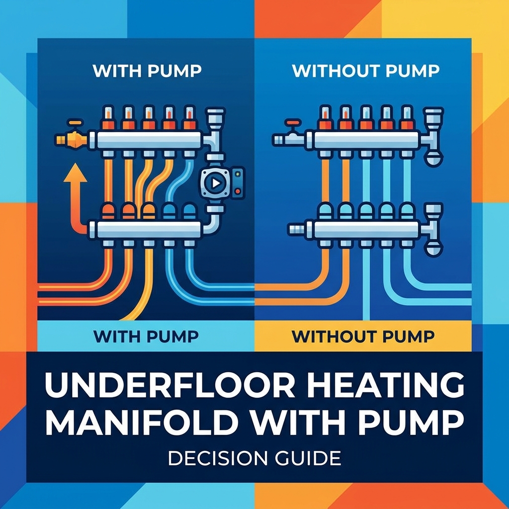 Underfloor Heating Manifold with Pump vs Without Pump